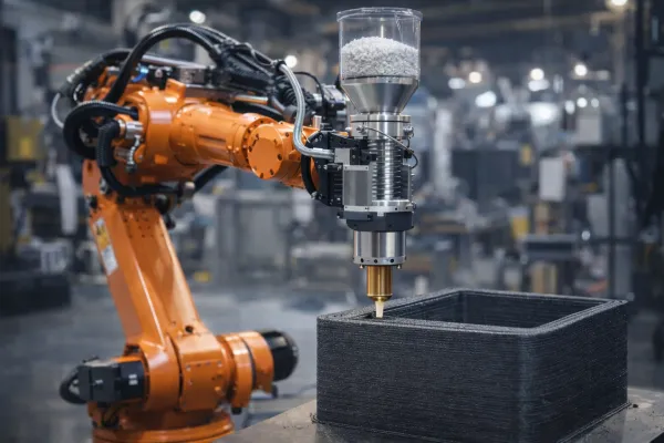 Pellet Extruder mounted to a Robot Arm