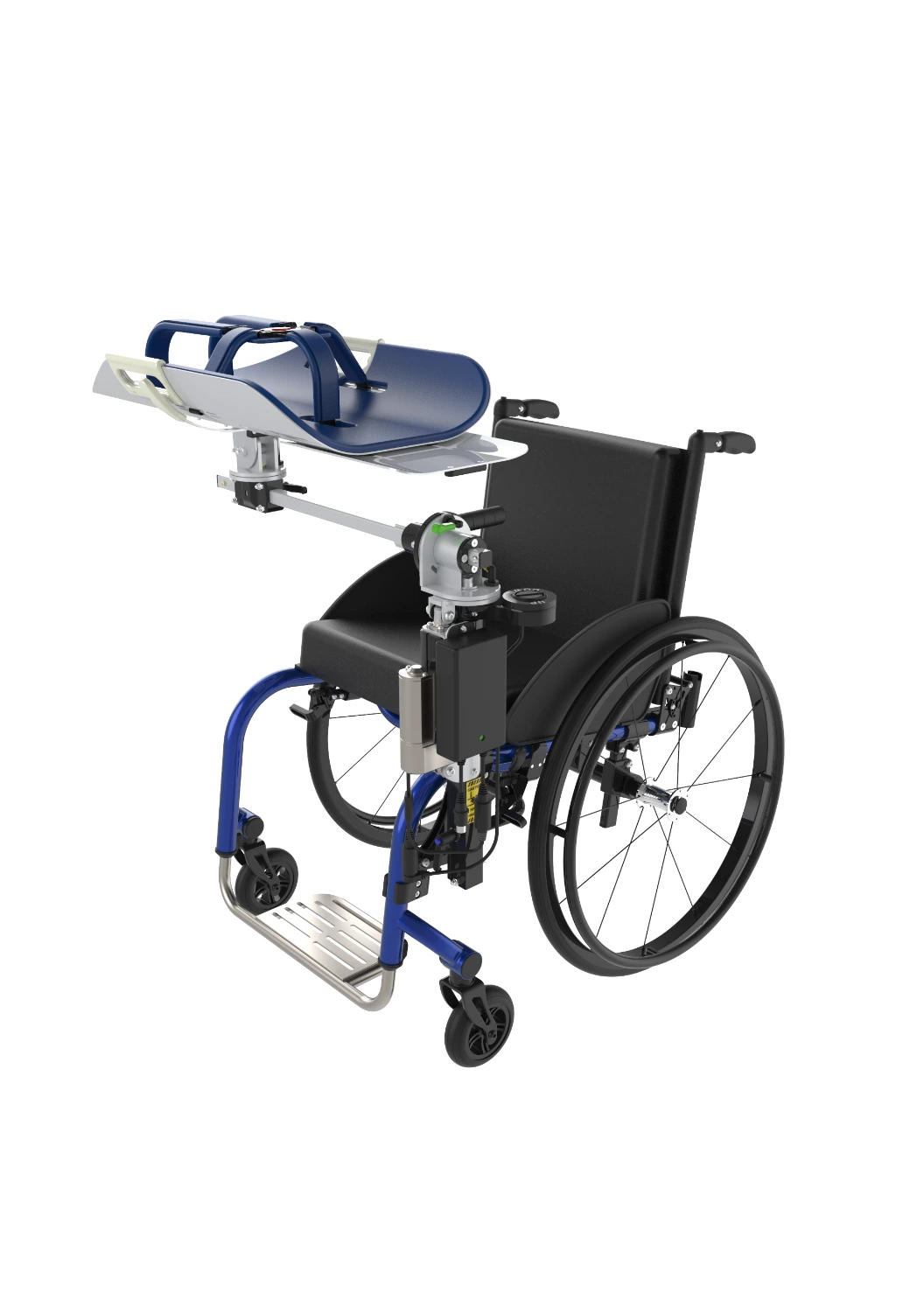 JPM Care Station Mounted on a Wheelchair