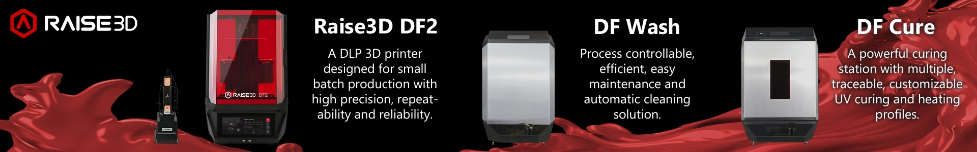 Raise3D DF2 Resin Printer for Batch Production