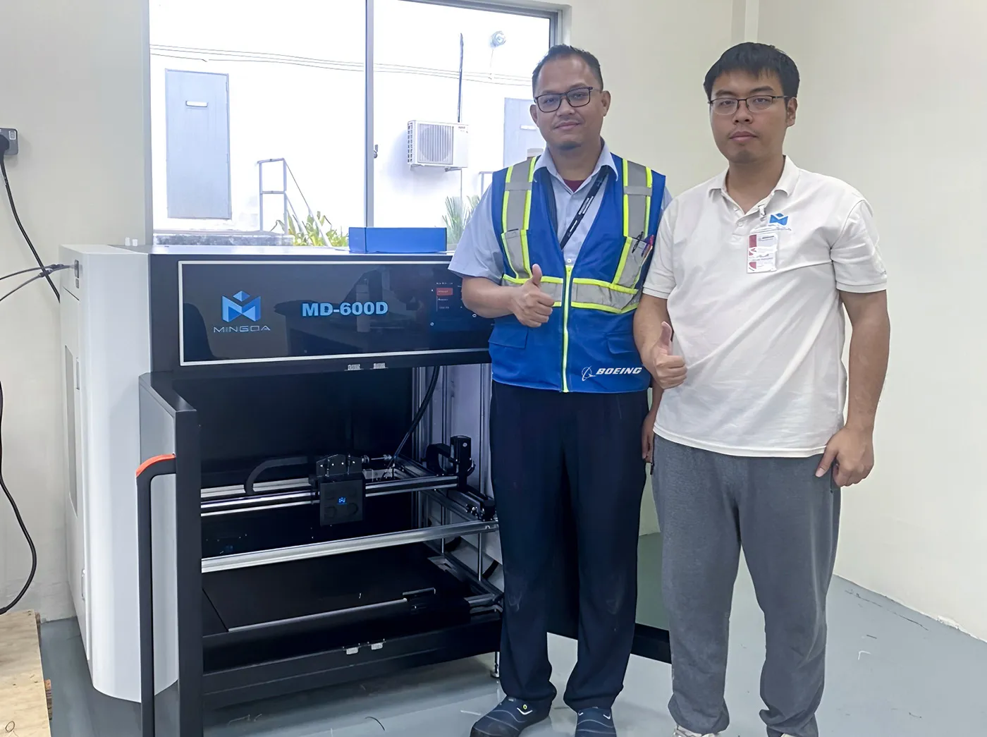 MD-600D Installed with Training at Beoing Malaysia